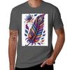 Funky Boho Feather Tshirt Halloween Casual Tshirt