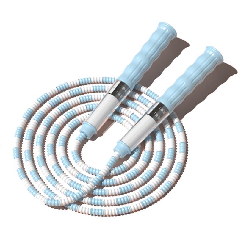 Adjustable Bamboo Segment Jump Rope for Beginners - Student Sports Test