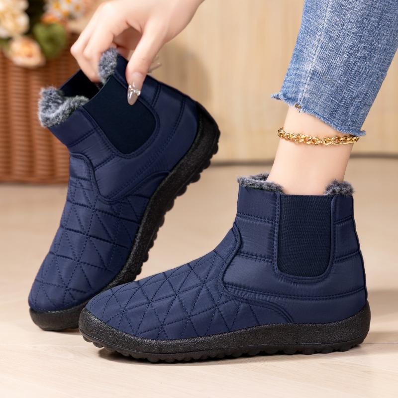 Cotton Shoes, Women's Fleece, Thickened Boots, High-top Soft-soled Snow Boots, Cold-proof and Warm Women's Boots, Comfortable Cotton Boots