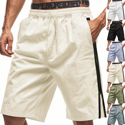 Lässige Shorts für Herren Elastischer Bund Shorts Kordelzug Sommer Leichte Shorts Herren Atmungsaktiv Lässig Strandurlaub Yoga Golf Shorts mit Taschen