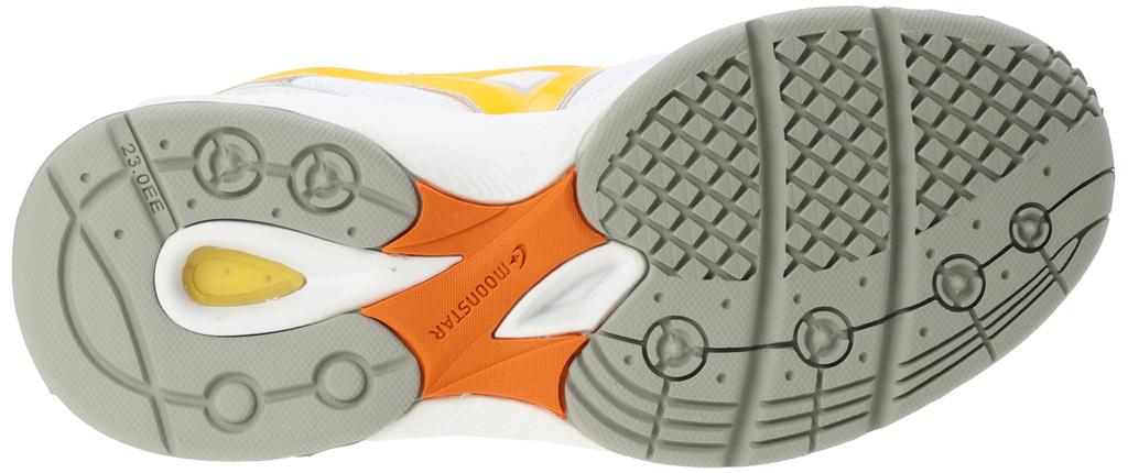 Sneakers MS3300G Kids Cm 2E [Moonstar] W/Yellow 22.0