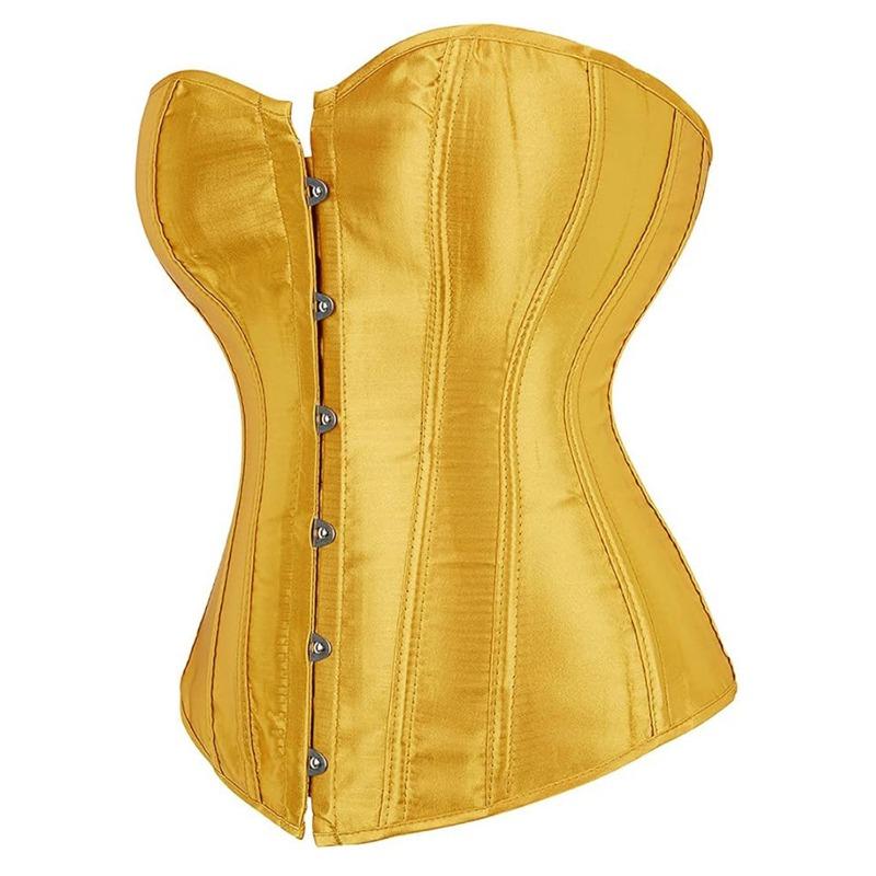 Halloween Court Corset Satin Bustier Push Up Shapewear