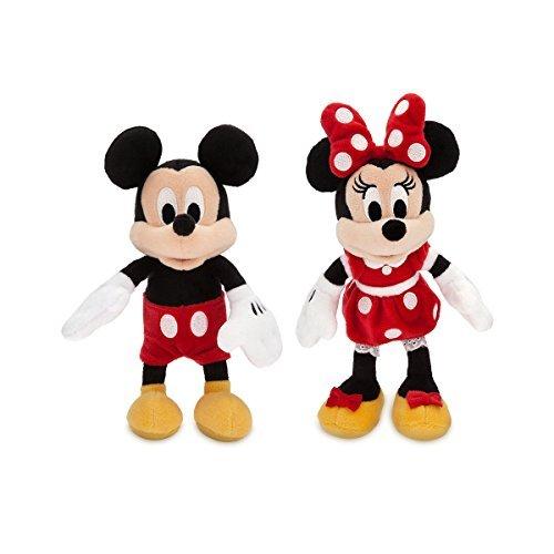 Disney Mickey & Minnie Mini Plush Pair Set, 23.5cm, Red, 2018 [Parallel Import]