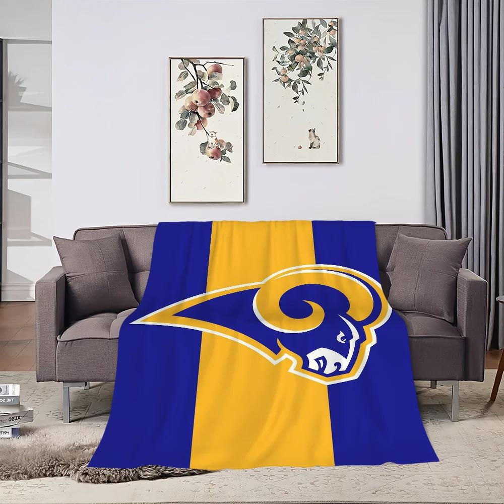 L-Los A-Angeles R-RamsS Skicomfort Warm Soft Home Kids Lunch Blanket Suitable For Living Room Office Daily Travel Gifts