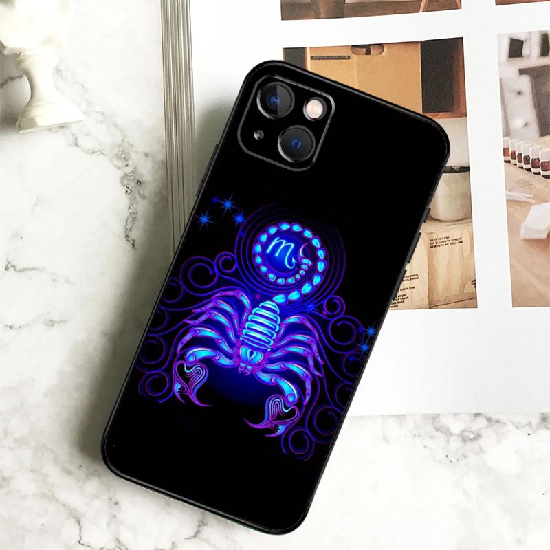 Twelve Constellations Phone Case For iPhone 17 16 15 14 13 12 11 Pro Max Plus 12 13 Mini 16e 17 Air Cover Coque