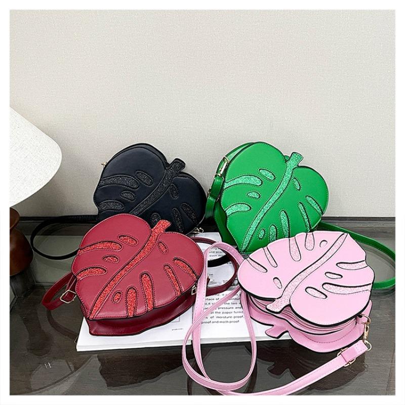New leaf indentation premium commuter shoulder bag women's mini personalized summer retro versatile casual messenger bag