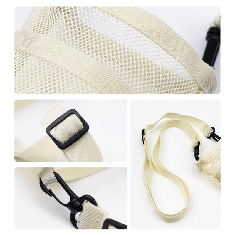 Meshes Water Bottle Holder Sleeve Water Bottle Carriers Bag for Clear Hydrations Monitoring Zippers Access Oxford Fabric