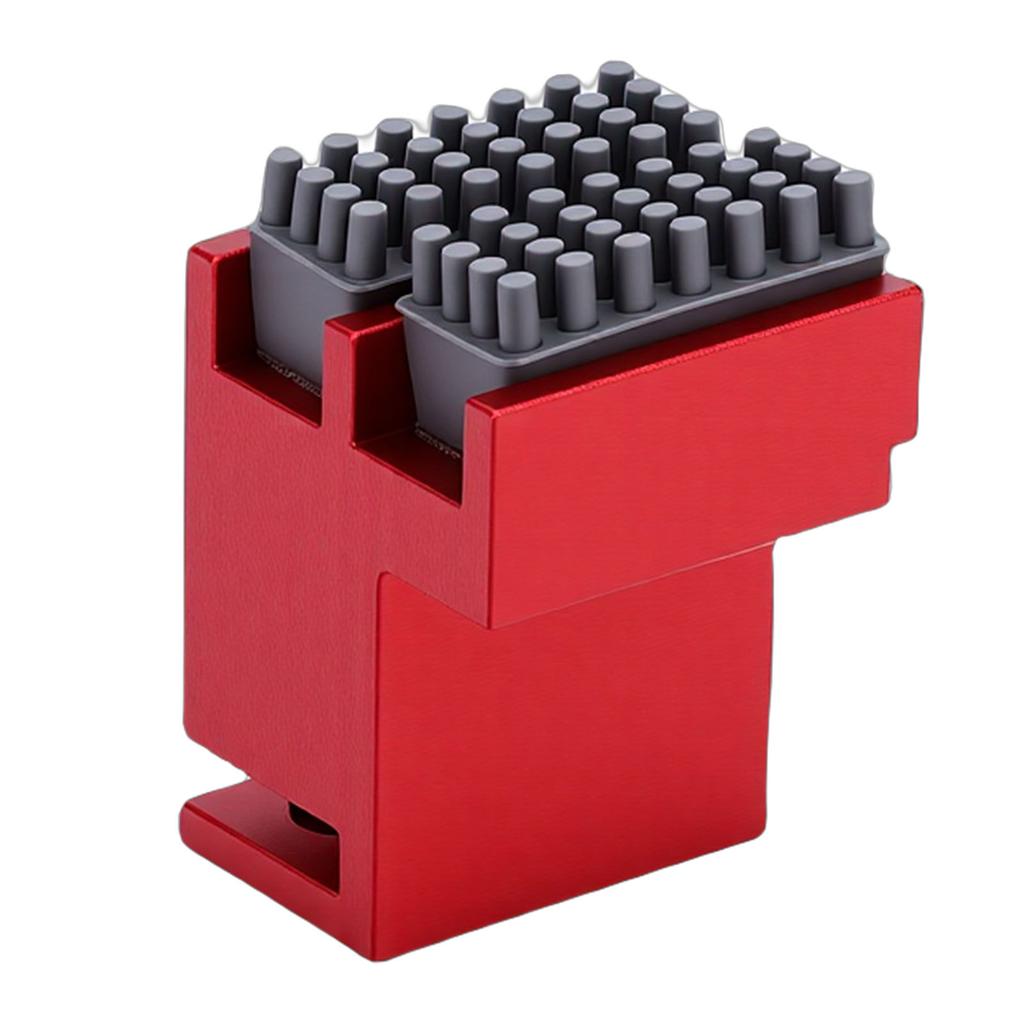 Nozzle Wiper Kit Fit for Bambu Lab P1S P1P 3D Printer All Metal Base and 8 Silicone Brushes