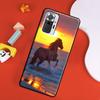 Beautiful Elegant Brown Horses Case For Xiaomi Redmi 10 9 9T 9A 9C Cover Coque For Redmi Note 11 Pro 7 8 9 10 Pro 10S 11S