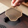 Japanese Style Bamboo Drain Tea Tray Rectangular Water Storage Tea Tray  Easy To Clean