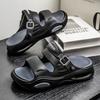 Stylish Mens Outside Slide Shoes Plush Comfort Clogs For Man Beach Sandal Shoes Soft Slides Anti-Skid Male Daily Wear Shoes Beach Slide Shoes