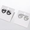 Vintage Punk Thorn Heart Star Gothic Cross Earrings for Women Fashion Jewelry Gifts Accessories Star Crystal Pendant Ear Hooks