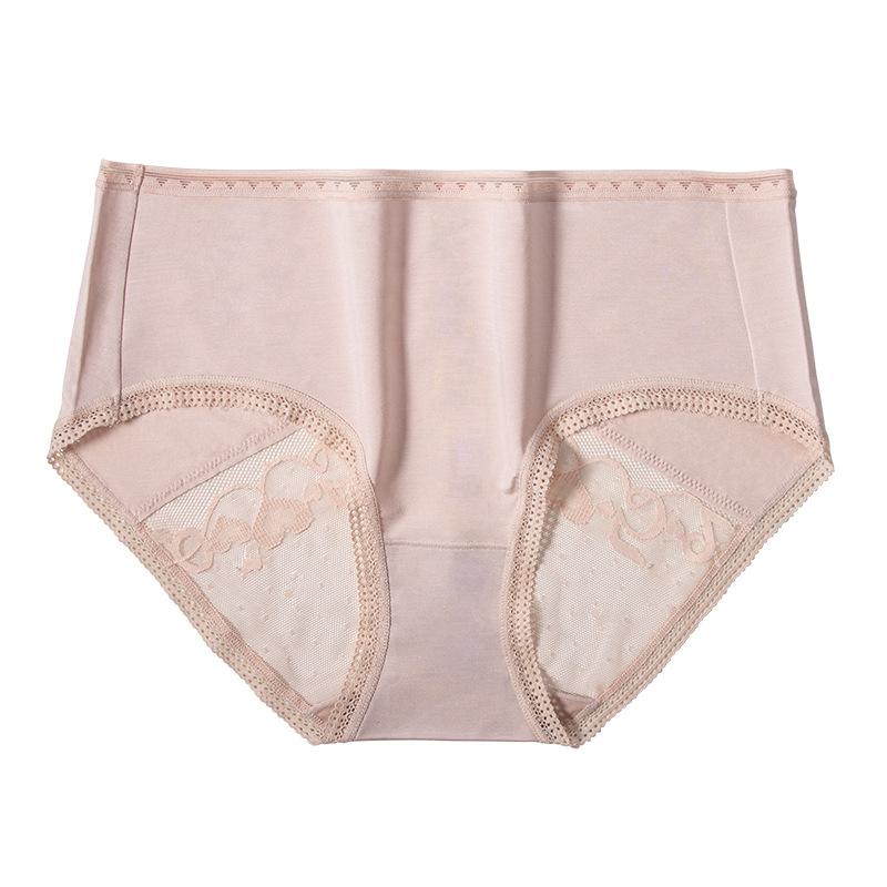 Ropa interior antibacteriana para mujer, sexy, de encaje, de cintura media, transpirable, triangular.