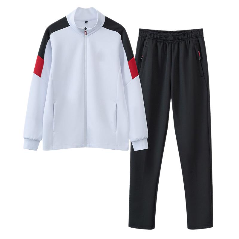 Unisex Autumn Academy Style Stand-up Collar Sportswear for Middle School