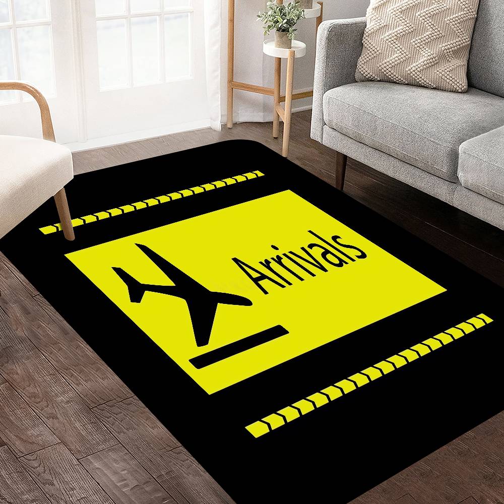

Airport Runway Bathroom Mat Kids Room Bedroom Decoration Balcony Anti-Slip Doormat Living Room Welcome Rug 40x60cm
