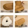 Plus Cotton Thickened Snow Boots: Slip-on Winter 2025 Style with Thick Sole, Furry Mouth, Bowknot, Warm Big Size.