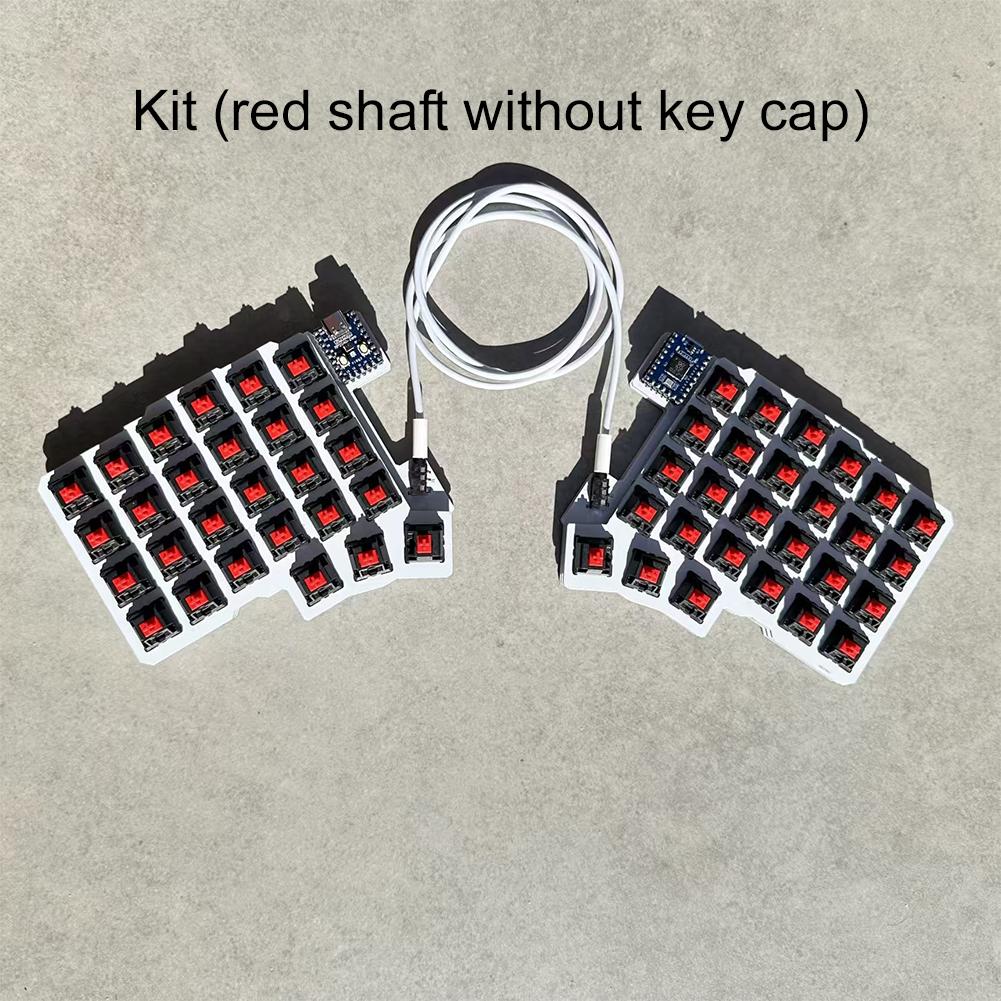 Silakka54 Split Keyboard Wired Hot Swap Support QMK/VIAL Keyboard Left And Right Handed Ergonomic RP2040zero Customized Keyboard