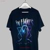 Vintage 00s In Flames The Truth Band T Shirt Black Metalcore Rock Xl Vintage Stretched Casual Top For Everyday Wear