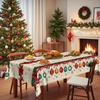 Christmas Tablecloth, Festive Tablecloth Bell Ball, Household Waterproof And Oil-Proof Leave-In Placemat Decoration Scene Arrangement