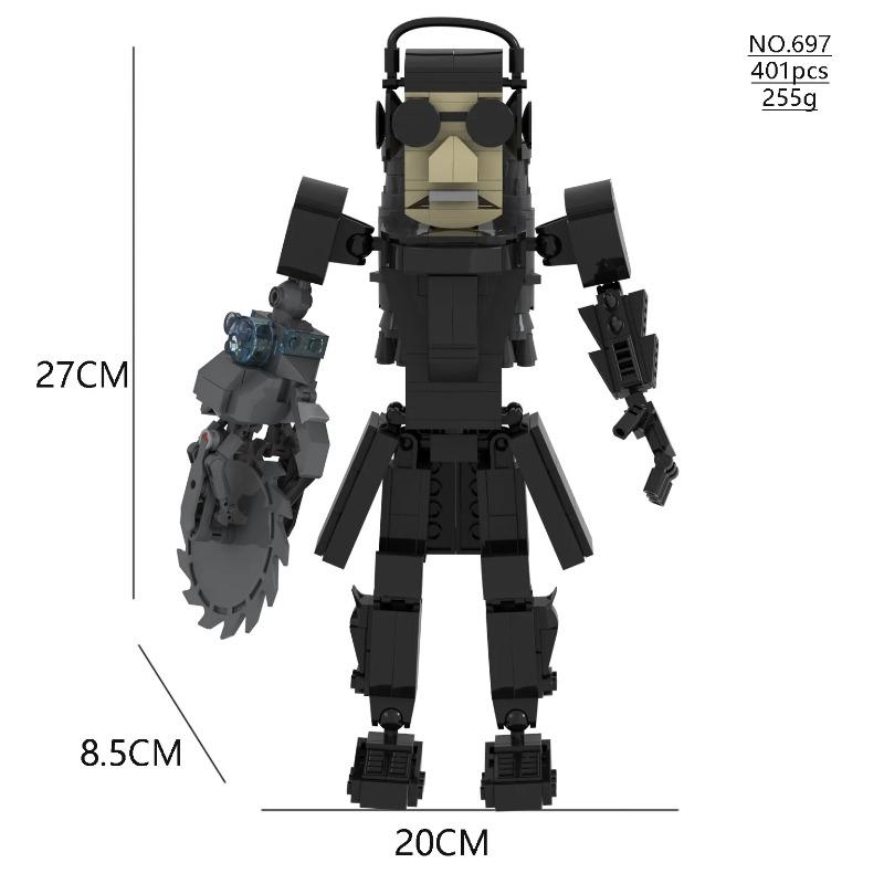 Aggiorna Titan Tv Man Skibidi Toilette Blocchi da costruzione Orologio Drill Man Speakerman Cameraman Drillman Speakerman G Man Astro Toy