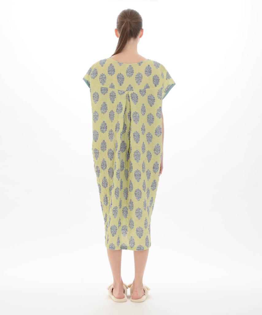 Narue Shirred Voile Provence Flower Free Size Women's Nightshirt, Green,