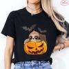 Halloween Cats Graphic Y2k Tops Women T-Shirt Casual Ulzzang Harajuku Streetwear Aesthetic Female Clothing Short Sleeve Tees