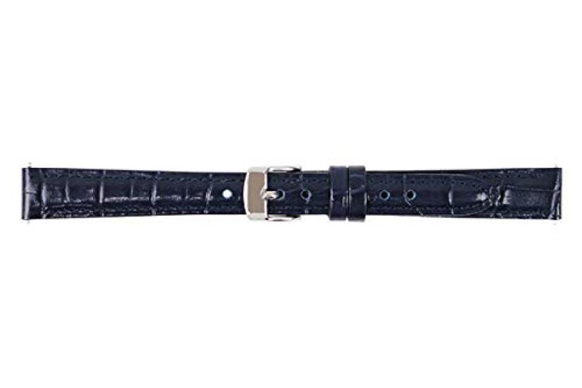 

BAMBI Watch Band Cowhide Navy 10mm Beautiful Lock Silver BKL040DF