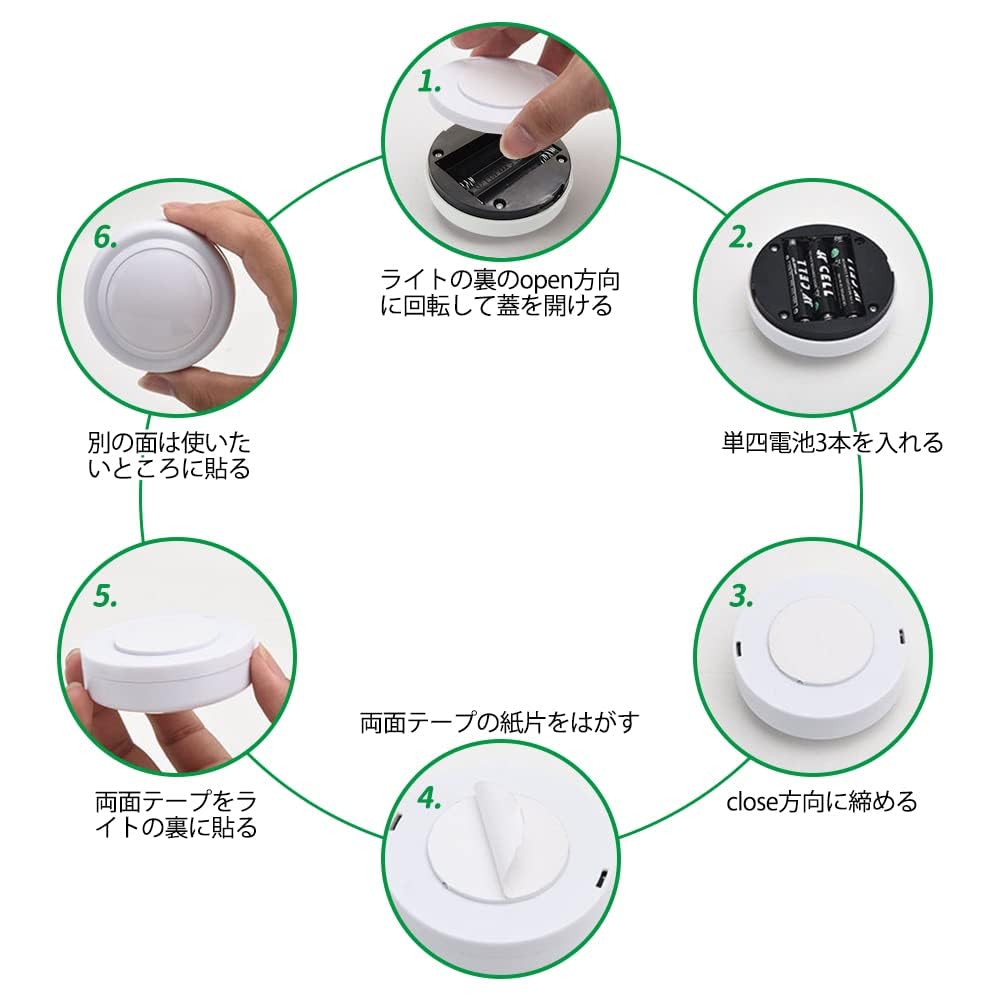 LED Closet Battery with Remote Indoor LED Strip Nursing Night Bedside Touch Sensor Energy Suitable for Display Wine Living Lights, Operated, Control,