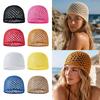 Cappello lavorato a maglia traforato Cappello all'uncinetto traforato Berretto alla moda Donna