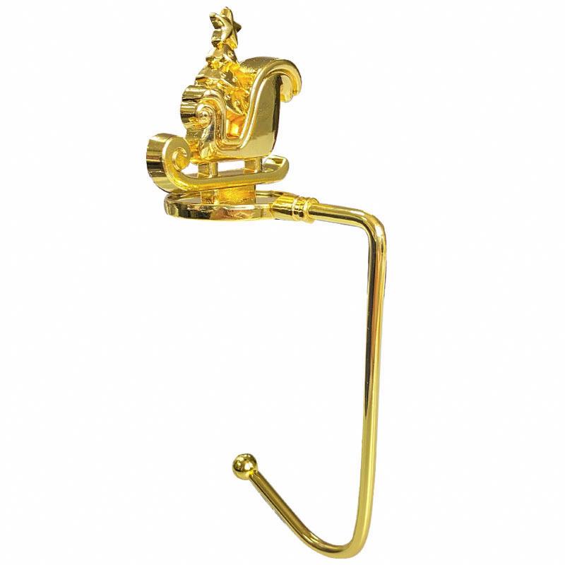 

1 шт. Металлический крючок для хранения праздничных носков, Золотой, Серебряный, Новогодний, Снежинка, Лось, Форма сапога, Подарки, Крючок для рождественских носков, Рождество