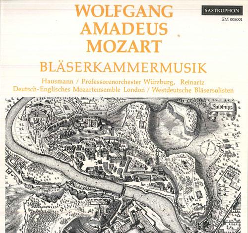 

LP Record DEUTSCH ENGLISCHES MOZARTENSEMBLE, - Mozart Blaser - Kammermusik SM008001 SASTRUPHON Germany Classical Used