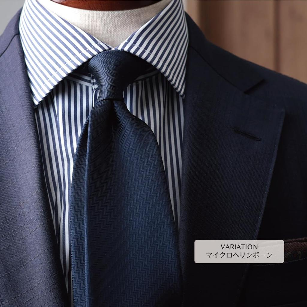 [Y&TAILOR] Necktie, Kyoto Tango-made, 100% Silk, Solid Color, Herringbone Pattern, High-Quality, Made in Japan, Stylish, Business, Gift, Y&TAILOR