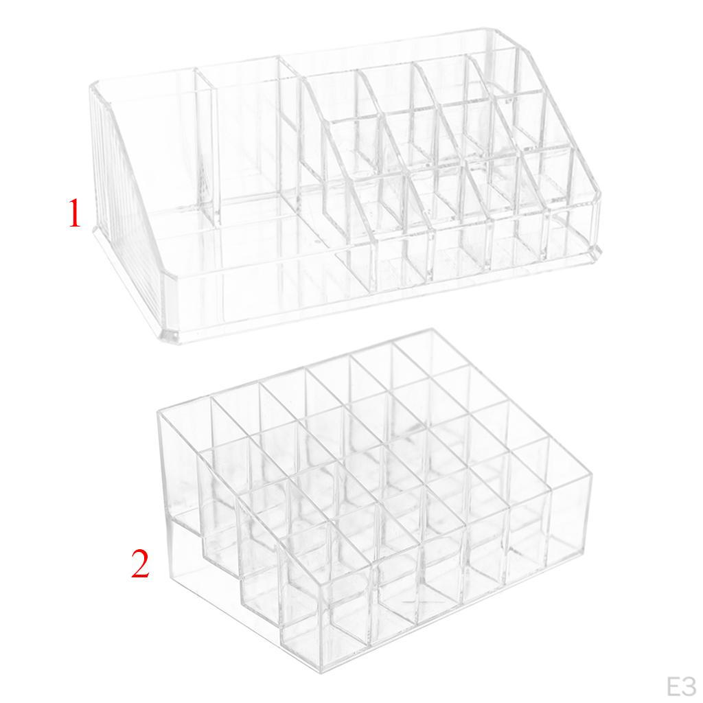 Clear Acrylic Holder Storage Cosmetic Organizer Display Showcase