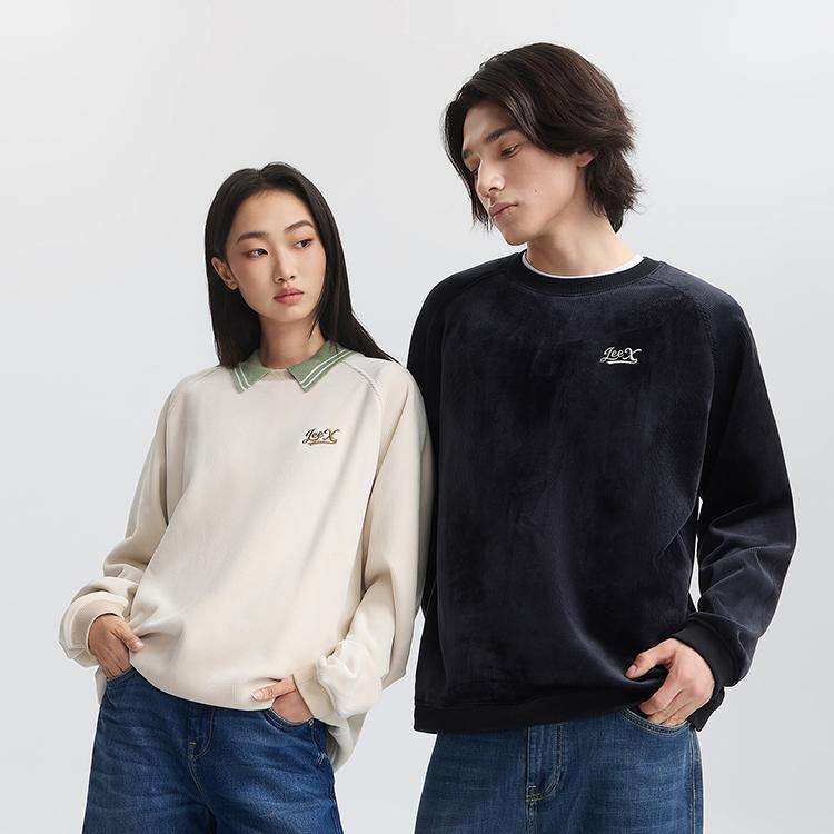 Lee Sweatshirts Unisex Crew Neck Moderate Regular LUT010846209142K