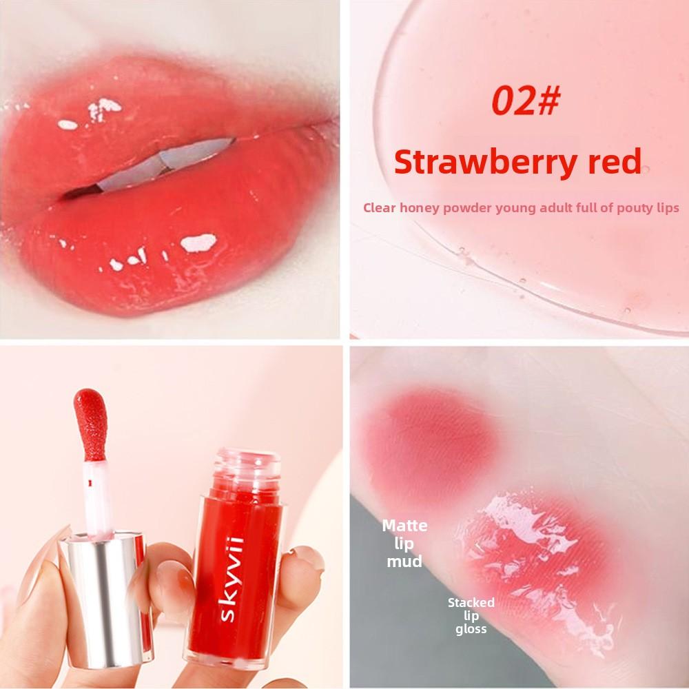 

Увлажняющее масло для губ со вкусом клубники и папайи для широкой публики 5425# красный