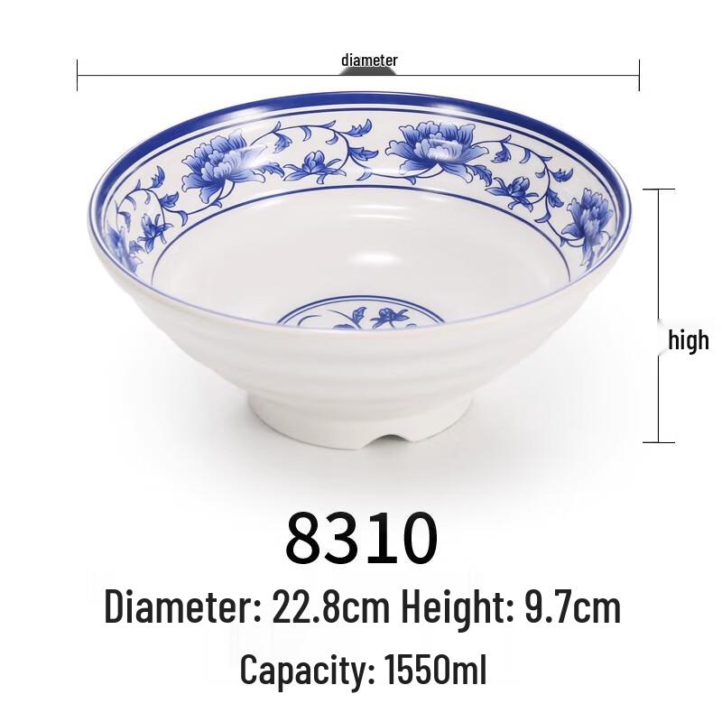 Chinese Style Melamine Conical Hat Soup Bowl