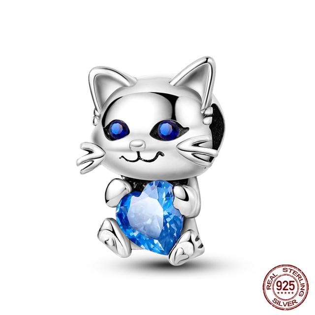 Prawdziwe 925 Sterling Silver kolorowy motyl sowa wróżka wisiorki koraliki Fit Fasion 925 oryginalne bransoletki naszyjniki Fine DIY biżuteria