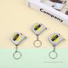 Mini 1 Meter Keychain Tape Measure Electroplated Portable Inch & Metric Dual Scale Small Pocket Steel Measuring Tool