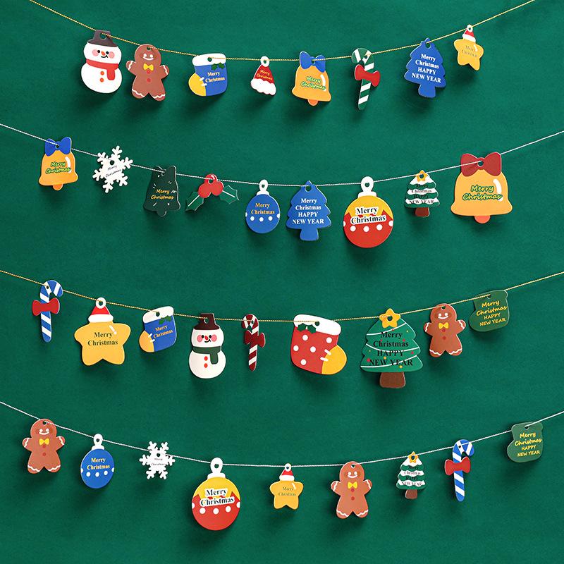 Cute Christmas Tree Activity Hanging Ornament Card & Gift Box Set