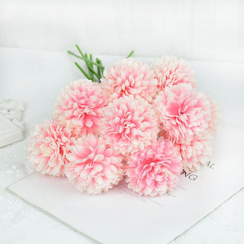 3/5pcs Silk Dandelion Flower Ball Bouquet Fake Artificial Flowers for Home Garden Wedding Decoration DIY Craft Wreath Christmas