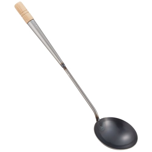 Endo Shoji Commercial Chinese Ladle, Medium, 11.4x44x8cm, Iron, Made in Japan, ATY12002