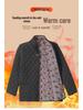 Men's Winter Velvet Set for Seniors: Warm Cotton Jacket and Pants