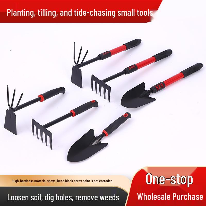 Multifunctional Gardening Tool Set: Small Shovel & Hoe for Household and Agricultural Use in Soil Turning