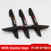 Vdcp6 4Pcs For Toyota Rav4 Corolla Chr Yaris Camry Cross Auris TRD Car Door Edge Anti-collision Strips Bumper Trim Sticker Accessories
