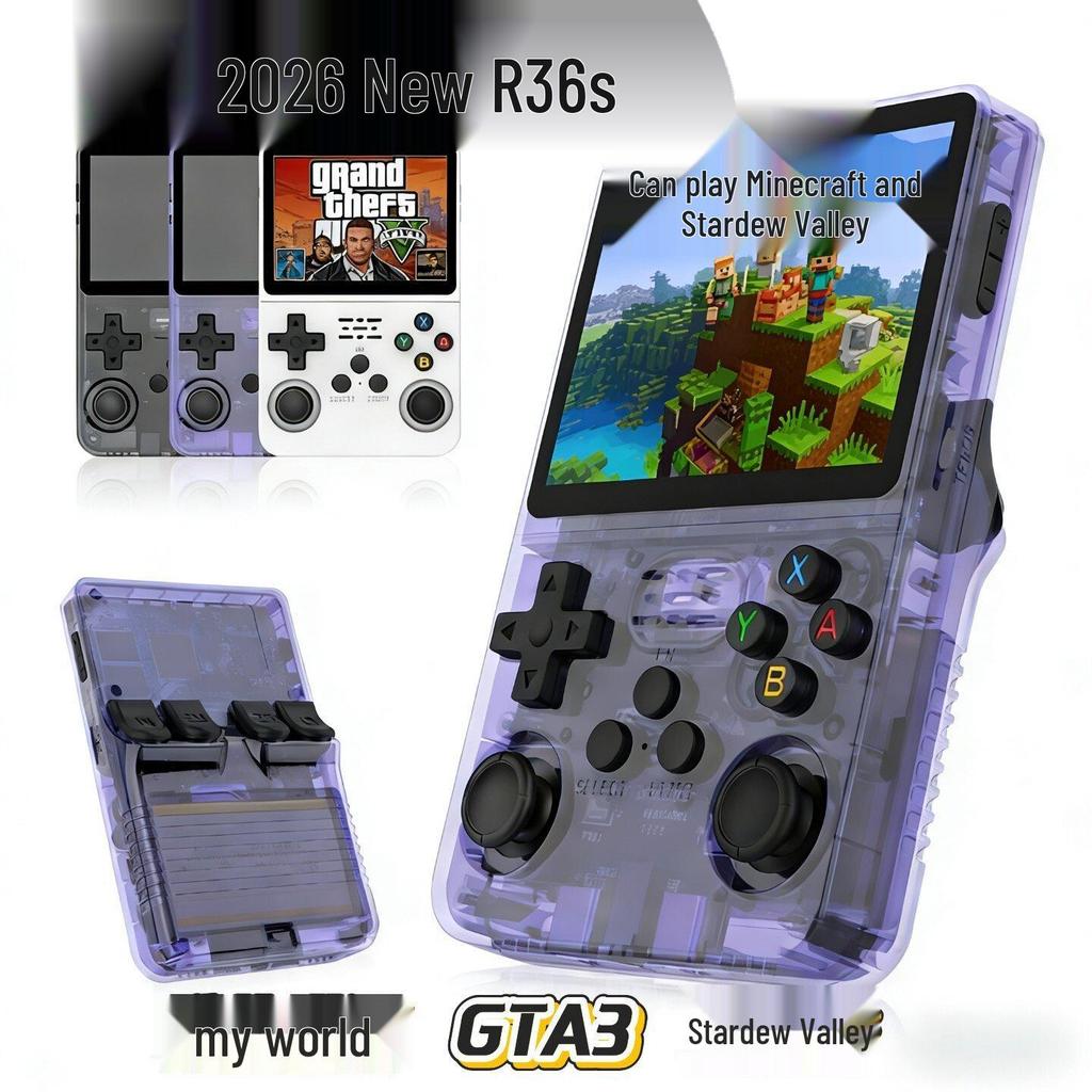 R36S Open Source Retro Handheld Console: Classic Arcade & GBA/FC/PSP/MAME Games, 3.5-Inch Display