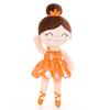 Soft Plush Doll Symphony Mist Gold Ballerina Girl Dream Girl Doll Children Cloth Toy Birthday Gift Orange