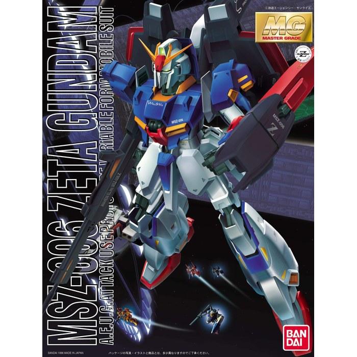 MG 1/100 MSZ-006 Zeta Gundam (Mobile Suit Z Gundam) White 37 X 33 X 74 Cm