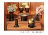 7-Piece Buddhist Altar Set [Sazanami] (6 Buddhist Altar Accessories + Bell Set, 3-inch Size) Modern Buddhist Altar Accessories, Flower Vase, Incense