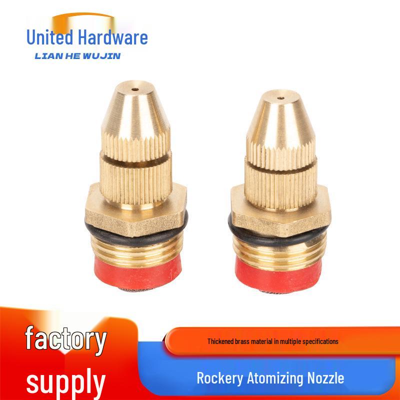 

High Atomization Copper Spray Nozzle for Rockery and Garden Irrigation with 4-point Male Thread & Filter