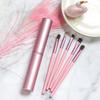 Mini Portable Telescopic 5 Eye Brushes Complete Set of Eye Shadow Eye Brushes for Beginners